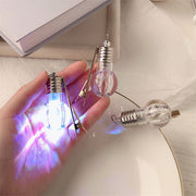 ヘアクリップ 光る ヘアアクセサリー  電球 ヘアピン ピカピカ 目立つ ユニーク 面白 派手 ライプ パーティー コンサート イベント お祭り 縁日 コスプレ ハロウィン クリスマス おしゃれ かわいい