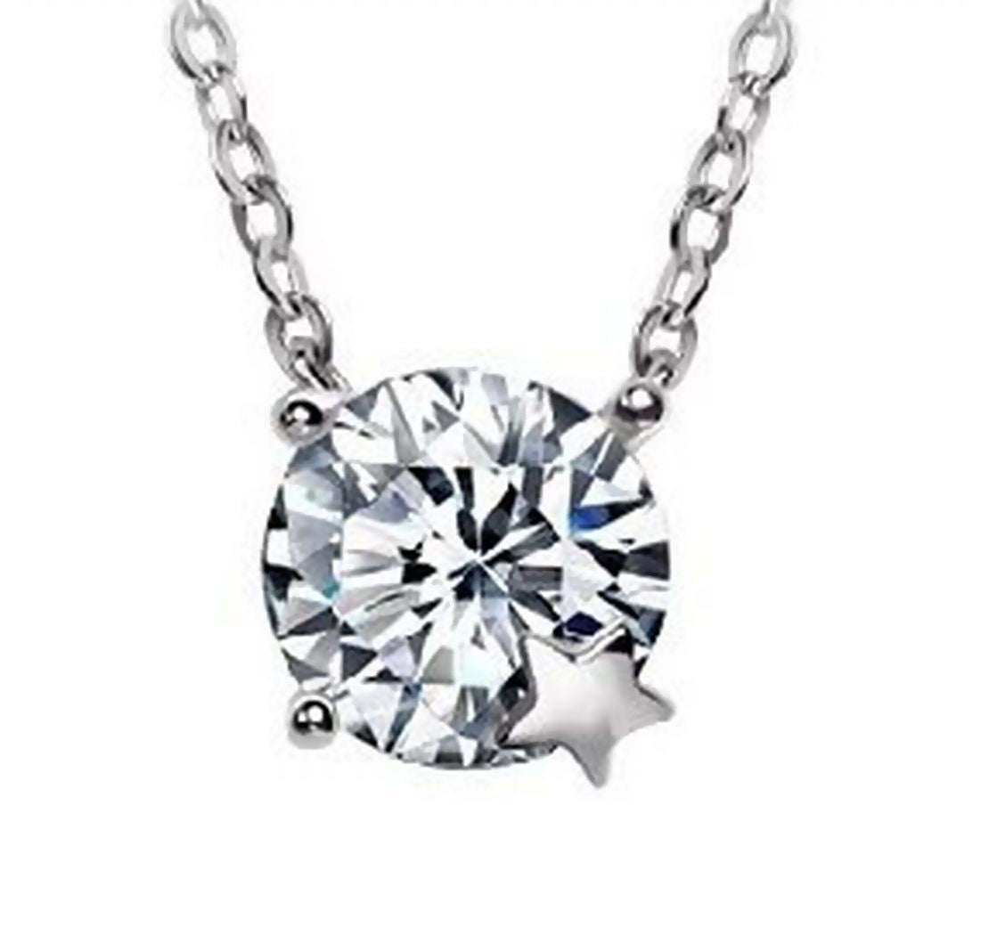 ネックレス レディース アクセサリー ラインストーン スター 星 シルバー バリエーション画像