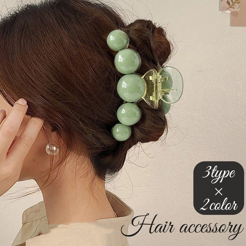 ヘアクリップ バンスクリップ レディース 女性 ヘアアクセサリー ヘアアレンジ 髪留め 髪飾り まとめ髪 透明 クリア かわいい おしゃれ