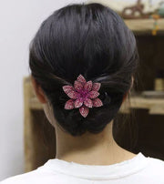 ヘアクリップ バンスクリップ サイド ヘアアクセサリー レディース 子供用 キラキラ ラインストーン 上品 大ぶり 髪留め ヘアアレンジ 髪飾り かわいい オフィス パーティー 華やか ゴージャス 大人 お出かけ おしゃれ 女児 ブラック 黒 グレー 灰 シャンパンゴールド ピンク パープル 紫 シック 女性 キッズ 女の子