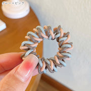 ヘアゴム 髪ゴム 5個セット 5本セット レディース 女性 メンズ 男性 男女兼用 ユニセックス ヘアアクセサリー スプリングコード 無地 カラフル ブラック ブラウン ピンク グレー カジュアル ポップ おしゃれ ユニーク