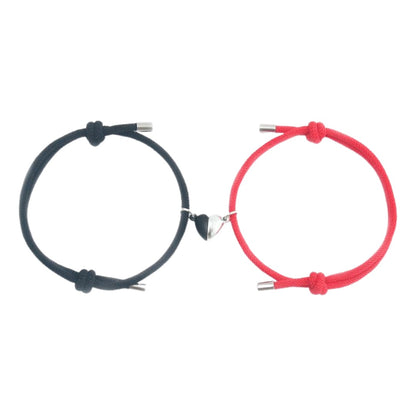 ペアブレスレット 腕輪 レディース メンズ アクセサリー 2点セット ブラック×レッド バリエーション画像