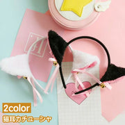 カチューシャ 猫耳 ネコ耳 リボン 鈴付き レディース 女性 ヘアアクセサリー コスプレ コスチューム 仮装 髪飾り かわいい ハロウィン クリスマス