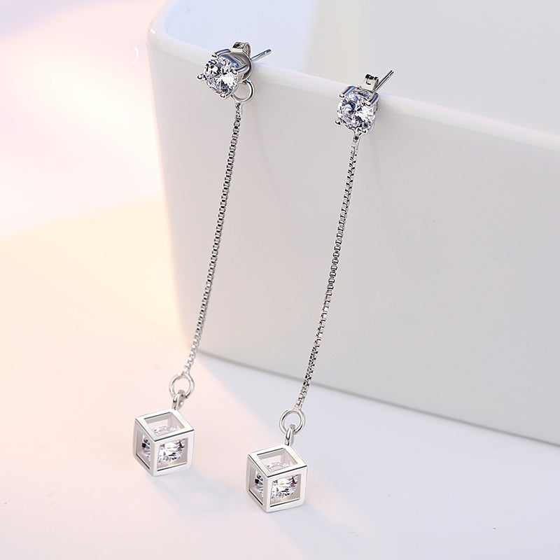 スタッドピアス ロングピアス レディース 女性 キャッチ チェーン 商品画像5
