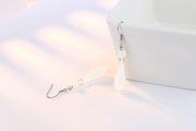 フックピアス ピアス レディース 女性 アクセサリー 耳飾り 両耳用 ストーン ドロップ ジュエリー ファッション小物 揺れる おしゃれ シンプル きれいめ 上品 かわいい ゆらゆら ギフト プレゼント 記念日 お祝い パーティ 白