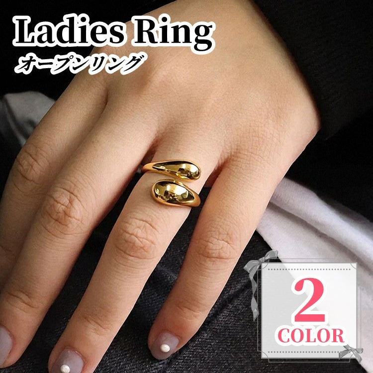 指輪 カーブリング オープンリング レディース 女性 アクセサリー 商品画像