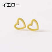 ピアス スタッドピアス レディース 女性 アクセサリー ハート 小ぶり パステルカラー お洒落 可愛い プレゼント ギフト ファッション小物