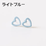 ピアス スタッドピアス レディース 女性 アクセサリー ハート 小ぶり パステルカラー お洒落 可愛い プレゼント ギフト ファッション小物