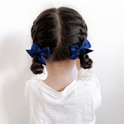 ヘアクリップ 2個セット キッズ 子供 女の子 レディース 女性 へアアクセサリー 髪留め 髪飾り リボン 単色 シンプル ヘアアレンジ ヘアアクセ おしゃれ お出かけ
