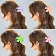 ヘアクリップ バンスクリップ レディース 女性用 へアアクセサリー 花 フラワー 髪留め 髪飾り ヘアアレンジ 単色 シンプル ヘアアクセ 大人かわいい 上品 おしゃれ カラバリ豊富