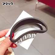 バンスクリップ ヘアクリップ レディース 女性 ヘアアクセサリー ファッション雑貨 半円形 三日月型 無地 ブラック ピンク ブルー シンプル かわいい キュート カジュアル ポップ ガーリー