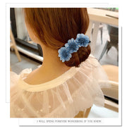 シニヨンワイヤー おだんごメーカー ヘアワイヤー レディース ヘアアクセサリー 花 フラワー シースルー 透け感 ヘアアレンジ 髪飾り おしゃれ 可愛い