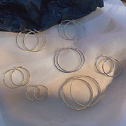 ピアス リングピアス フープピアス レディース アクセサリー シンプル キャッチ一体型 サイズ豊富 おしゃれ クール かわいい