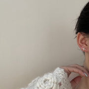 ピアス スタッドピアス 両耳用 アクセサリー レディース 女性 婦人 ラインストーン 花 フラワー 十字架 クロス シンプル かわいい おしゃれ ファッション小物 ギフト プレゼント