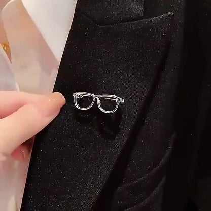 ブローチ ピンブローチ レディース アクセサリー メガネ 眼鏡 商品画像2