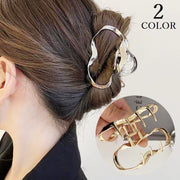 バンスクリップ ヘアクリップ レディース ヘアアクセサリー 髪留め 髪飾り 金属製 大きめ しっかり まとめ髪 上品 おしゃれ メタル アップ ハーフアップ