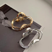 バンスクリップ ヘアクリップ レディース ヘアアクセサリー 髪留め 髪飾り 金属製 大きめ しっかり まとめ髪 上品 おしゃれ メタル アップ ハーフアップ