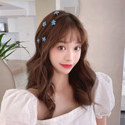 ミニヘアクリップ ヘアアクセサリー 10個入り レディース キッズ ミニバンス 小さめ 花 フラワー かわいい 髪留め 髪飾り まとめ髪 ヘアアレンジ