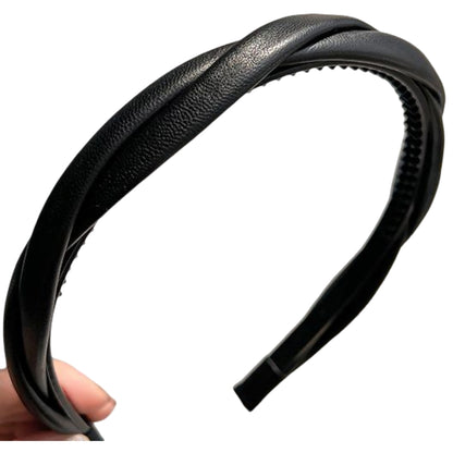 カチューシャ レディース アクセサリー ヘアアクセ ツイスト ホワイト 4ブラック バリエーション画像