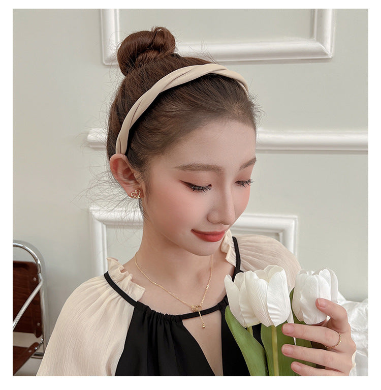 カチューシャ レディース アクセサリー ヘアアクセ ツイスト ホワイト 商品画像3
