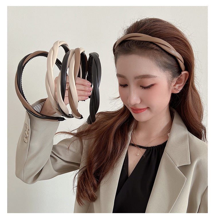 カチューシャ レディース アクセサリー ヘアアクセ ツイスト ホワイト 商品画像5