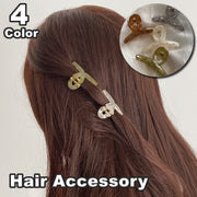 ヘアクリップ バンスクリップ ミニサイズ 小さめ 小さめ 髪留め レディース 女性用 ヘアアクセサリー 髪飾り ヘアアレンジ クリア シンプル 上品 エレガント お洒落 可愛い 普段使い デイリー