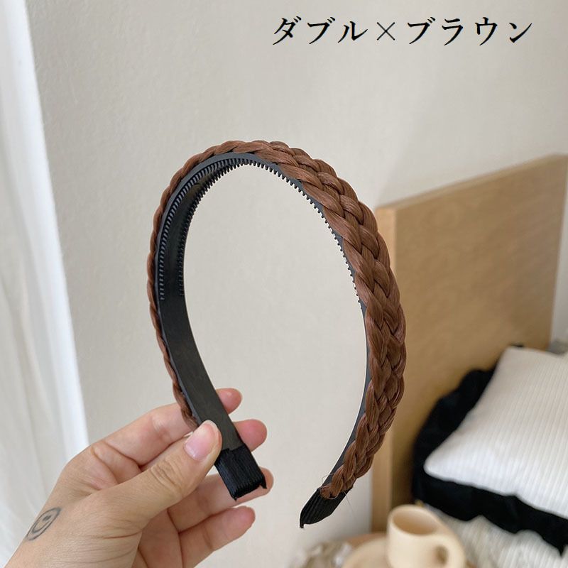 カチューシャ 三つ編み レディース ヘアアクセサリー 髪飾り 髪留め 商品画像2