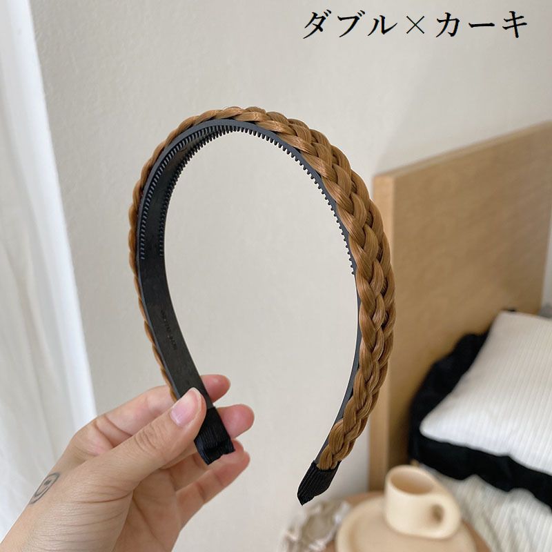 カチューシャ 三つ編み レディース ヘアアクセサリー 髪飾り 髪留め 商品画像3