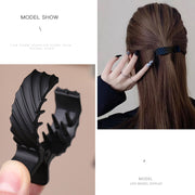 ヘアクリップ サイドバンスクリップ レディース ヘアアクセサリー 髪留め シンプル おしゃれ マットカラー ツヤなし ホワイト ブラック ブラウン 白 黒