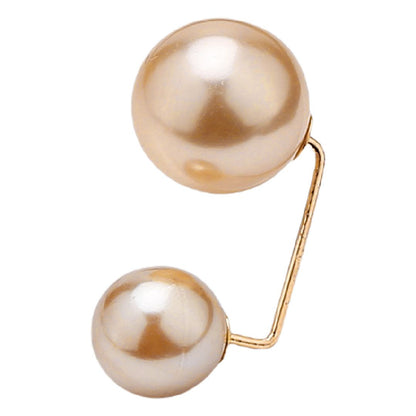 ブローチ ピンブローチ レディース アクセサリー フェイクパール 上品 シャンパン3.4cm バリエーション画像