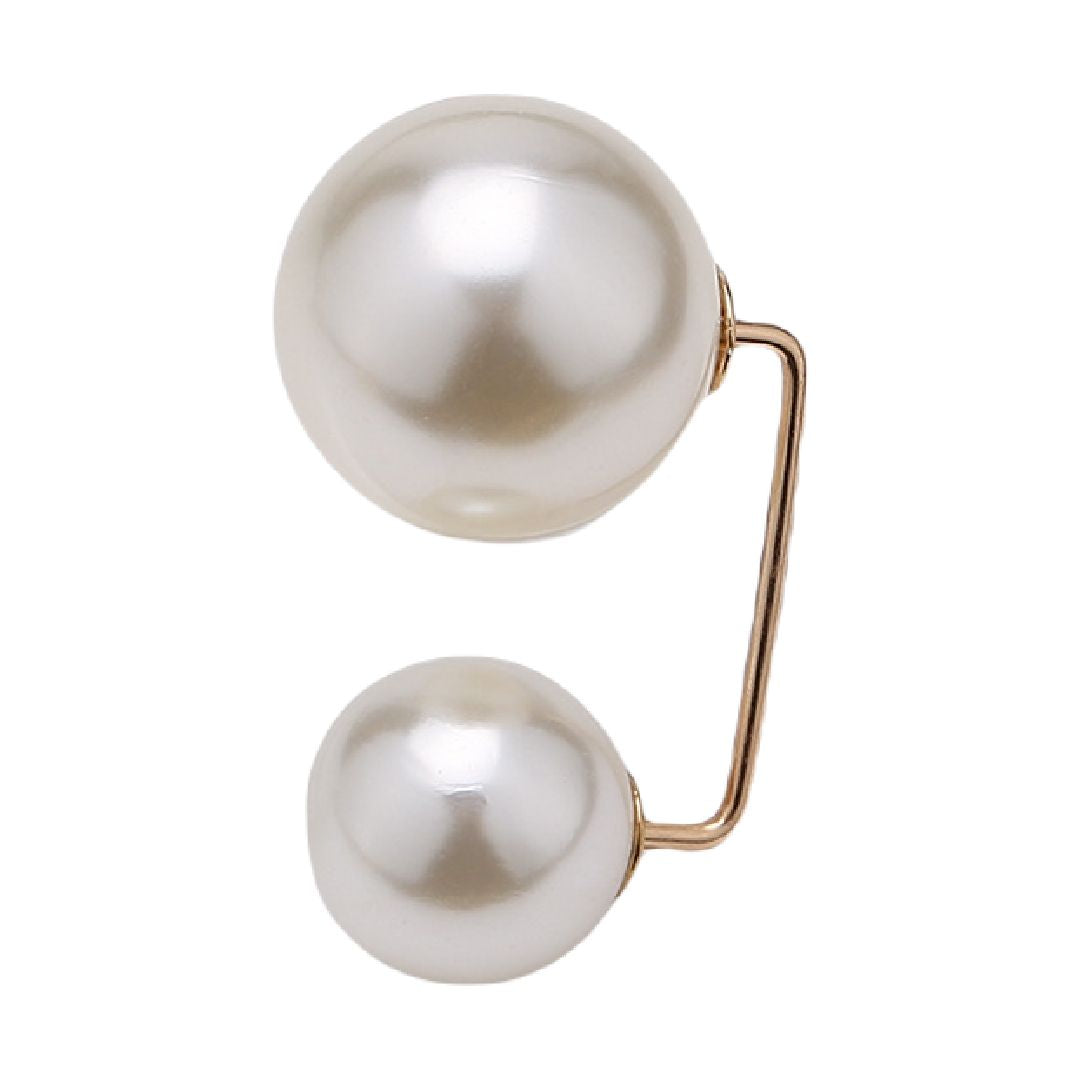 ブローチ ピンブローチ レディース アクセサリー フェイクパール 上品 オフホワイト3.4cm バリエーション画像