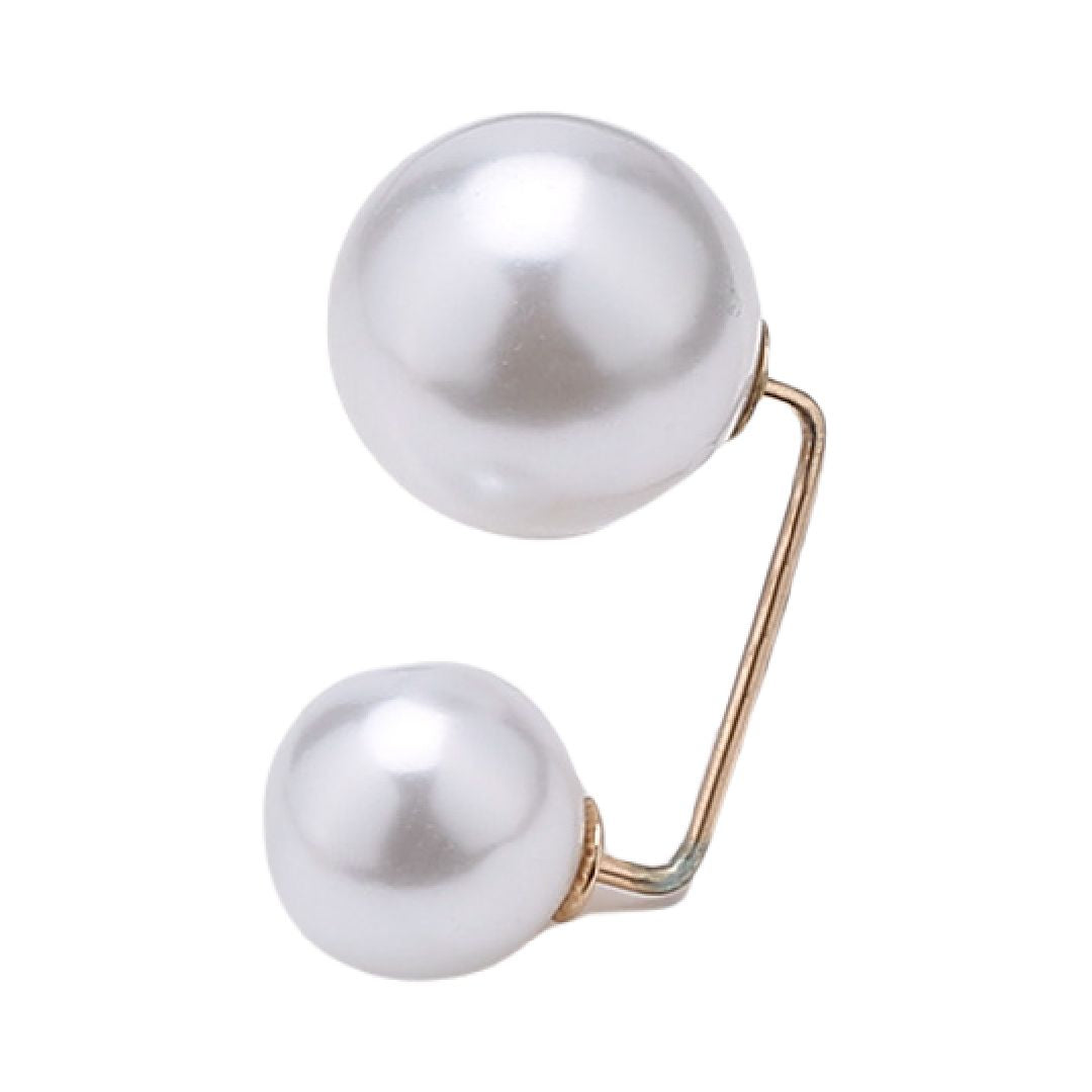 ブローチ ピンブローチ レディース アクセサリー フェイクパール 上品 ホワイト3.4cm バリエーション画像