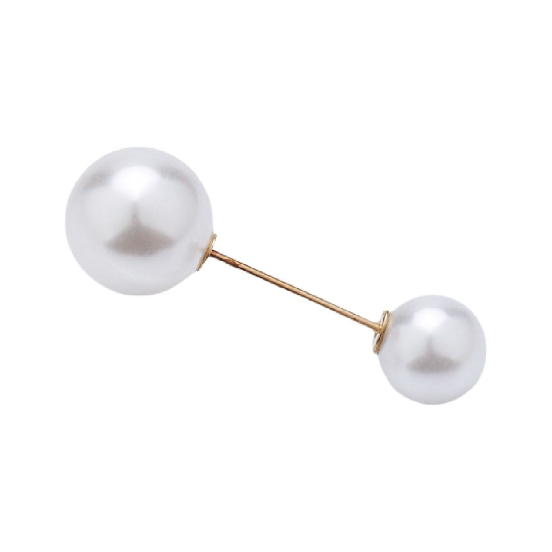 ブローチ ピンブローチ レディース アクセサリー フェイクパール 上品 ホワイト4.5cm バリエーション画像