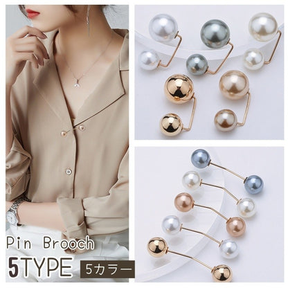 ブローチ ピンブローチ レディース アクセサリー フェイクパール 上品 商品画像