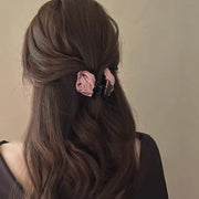 ヘアクリップ バンスクリップ レディース 女性 ヘアアクセサリー 髪留め 髪飾り ヘアアレンジ バラ ローズ フラワー おしゃれ 上品 かわいい