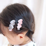 ヘアクリップ 髪留め 5個セット キッズ用 子ども用 子供用 女の子 ハート ワニクリップ くちばしクリップ コーデュロイ 無地 ブラウン グリーン ピンク シンプル カジュアル ポップ 可愛い キュート ガーリー おしゃれ