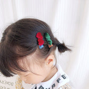 ヘアクリップ 髪留め 5個セット キッズ用 子ども用 子供用 女の子 ハート ワニクリップ くちばしクリップ コーデュロイ 無地 ブラウン グリーン ピンク シンプル カジュアル ポップ 可愛い キュート ガーリー おしゃれ