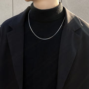 ネックレス チェーン スネークチェーン メンズ 男性 アクセサリー 首飾り 細め シンプル プレゼント おしゃれ かっこいい