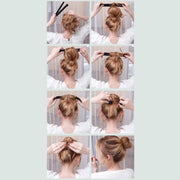お団子メーカー シニヨンメーカー レディース ヘアアクセサリー お団子ヘアー ヘアアレンジ かわいい 自然 簡単