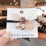 ヘアゴム 髪ゴム ヘアアクセサリー レディース 女性 リボン ハート アップスタイル 髪飾り ヘアアレンジ おしゃれ かわいい ファッション小物
