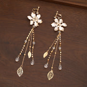 アクセサリー 3点セット ヘッドドレス かんざし イヤリング レディース ヘアアクセサリー コーム 髪飾り ブライダル ウエディング 花 パール調