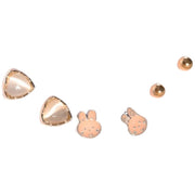 ピアス 6点セット スタッドピアス アクセサリー レディース 女性 花 ハート 丸玉 シンプル おしゃれ かわいい ファッション小物 ギフト プレゼント