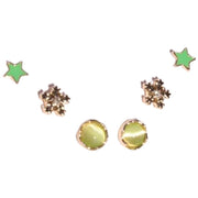 ピアス 6点セット スタッドピアス アクセサリー レディース 女性 花 ハート 丸玉 シンプル おしゃれ かわいい ファッション小物 ギフト プレゼント