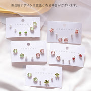 ピアス 6点セット スタッドピアス アクセサリー レディース 女性 花 ハート 丸玉 シンプル おしゃれ かわいい ファッション小物 ギフト プレゼント