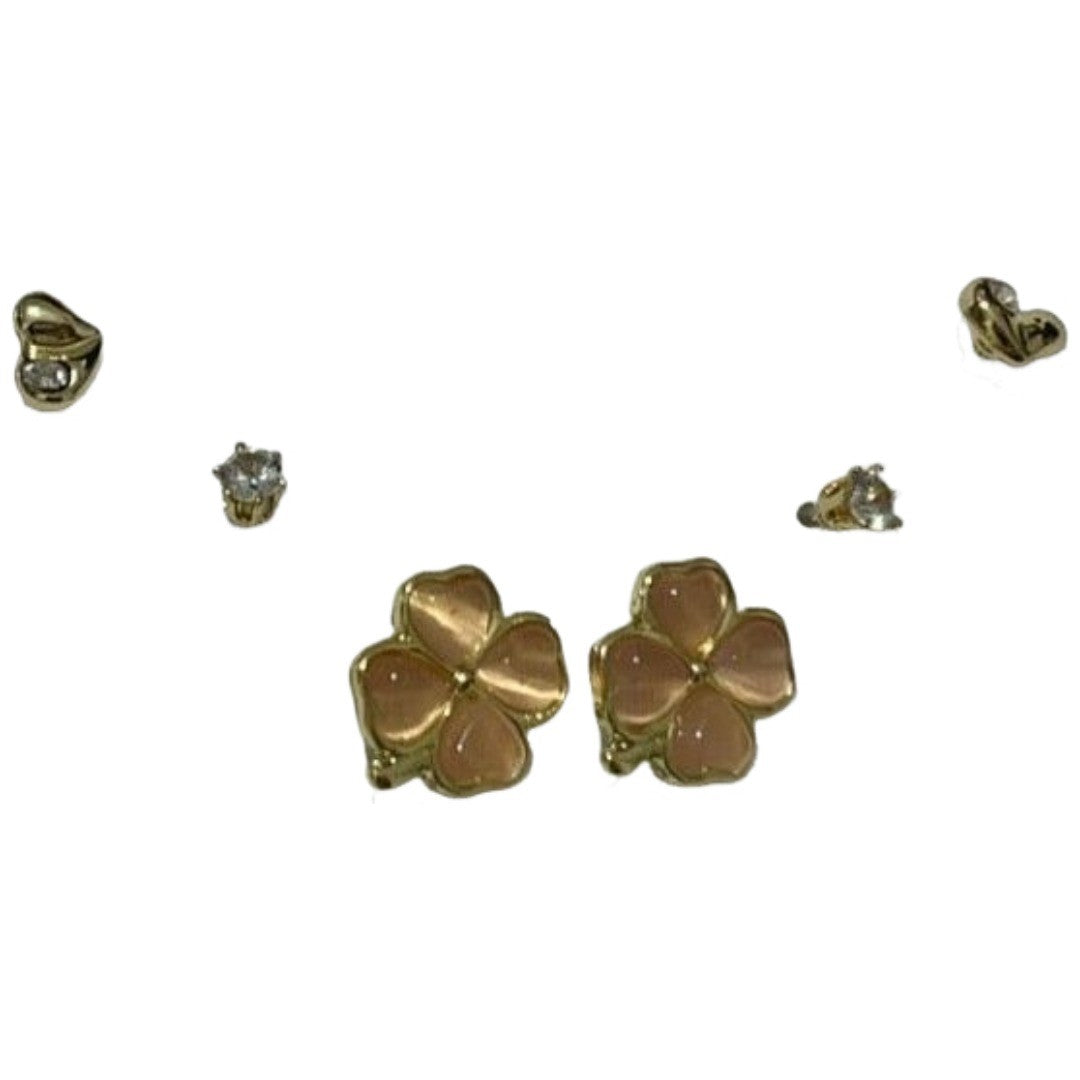 ピアス 6点セット スタッドピアス アクセサリー レディース 女性 花 ハート 丸玉 シンプル おしゃれ かわいい ファッション小物 ギフト プレゼント