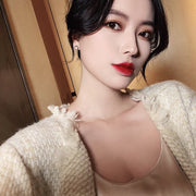 ピアス 両耳用 スタッドピアス アクセサリー レディース 女性 ラインストーン サークル かわいい おしゃれ ギフト プレゼント 贈り物 ファッション雑貨