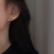 フックピアス U字型フック レディース アクセサリー カーブフック 引っかけ 垂れる ロング 流線形 上向き 下向き 耳飾り おしゃれ かわいい シンプル スタイリッシュ 印象的 フェミニン エレガント 大人上品 きれいめ フォーマル パーティー ギフト プレゼント 贈り物 女性用