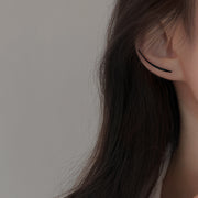 フックピアス U字型フック レディース アクセサリー カーブフック 引っかけ 垂れる ロング 流線形 上向き 下向き 耳飾り おしゃれ かわいい シンプル スタイリッシュ 印象的 フェミニン エレガント 大人上品 きれいめ フォーマル パーティー ギフト プレゼント 贈り物 女性用