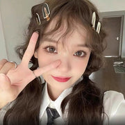 ヘアクリップ ヘアアクセサリー ヘアピン ピン レディース シンプル おしゃれ モノトーン 髪留め くちばしクリップ くちばしピン ヘアアレンジ 前髪 髪飾り かわいい キッズ 子供 白 黒 市松 チェッカー 丸