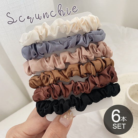 シュシュ 6個セット レディース キッズ ガールズ ヘアアクセサリー 商品画像